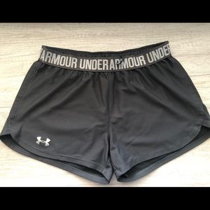 UA shorts, adidas leggings & 90 degree leggings